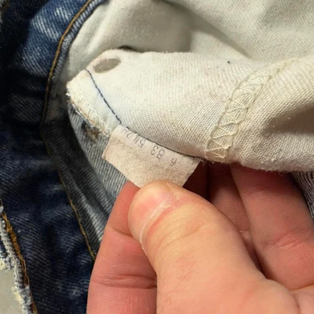 Vintage 80s Levi's faded straight leg Orange tab jeans - Picture 3 of 6